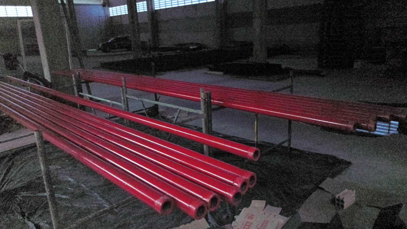 Tubulação para hidrante