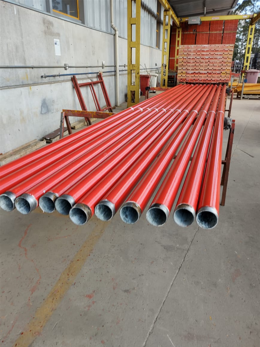 Tubulação para hidrante